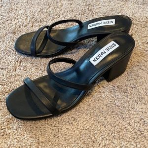 Steve Madden Black Heeled Sandals